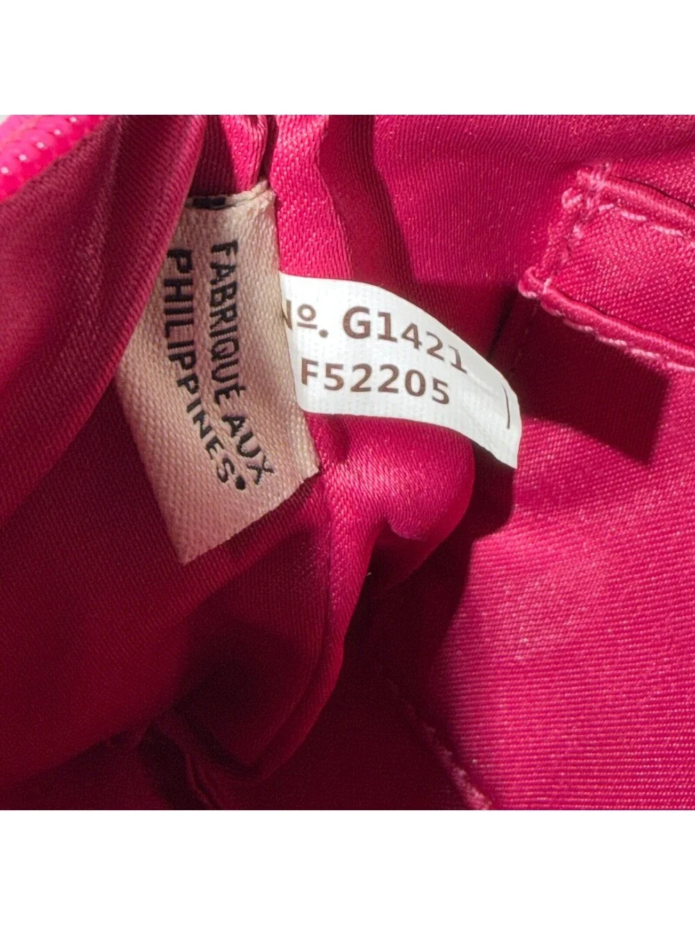 Coach Fuchsia Corner Zip Wristlet
